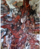 Volcan i menace 
2008 
Peinture Collage 
Technique mixte 
186x150cm 
1700�